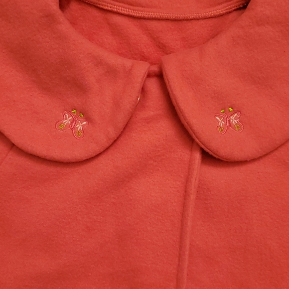 Girl's Pink Cape Jacket - Picture 2 of 6